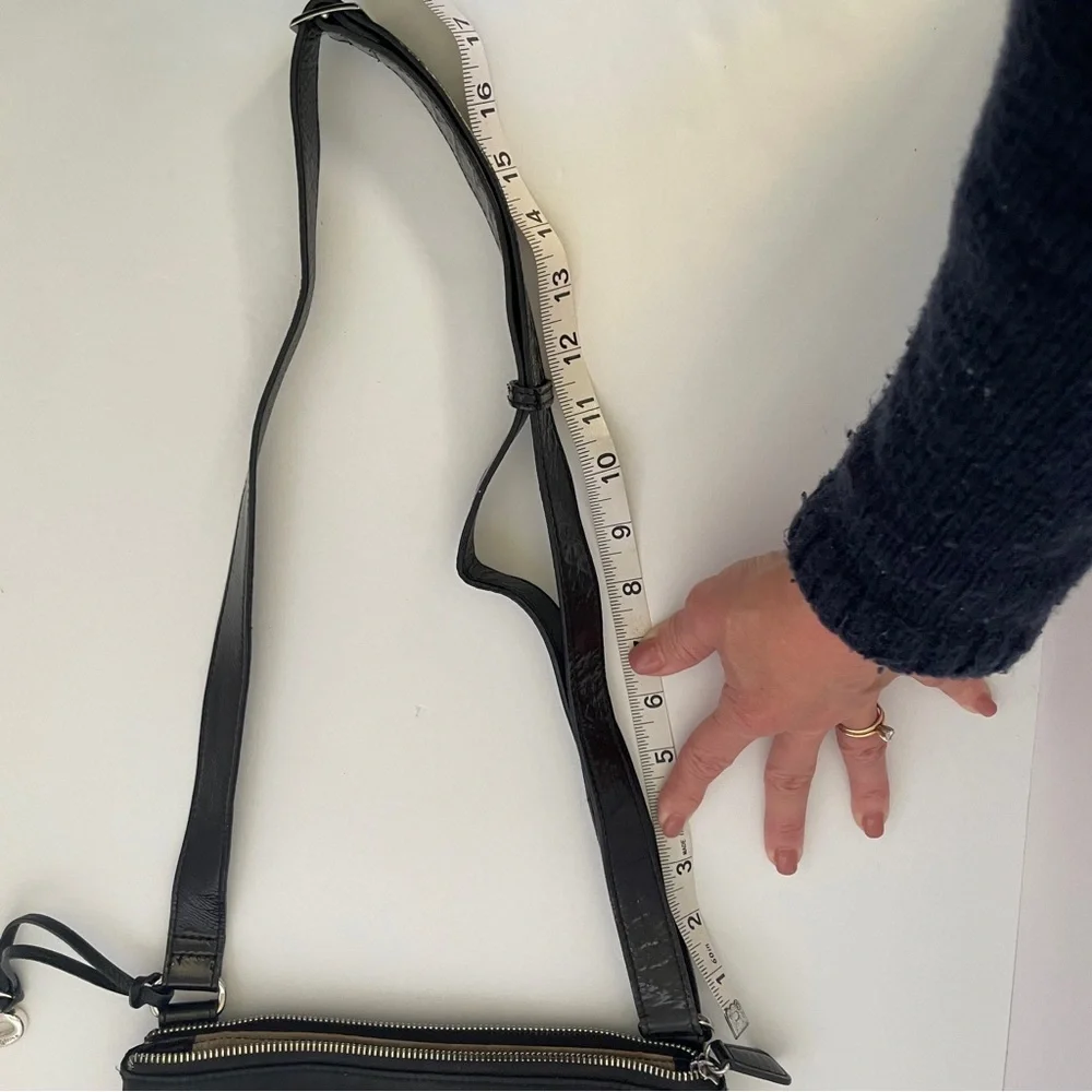 Brighton Black Crossbody Bag with Silver Accents - Picture 11 of 11